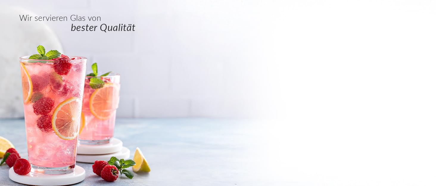 Набір склянок KONZEPT Longdrink 6 шт, 480 мл для коктейлів, соку та води