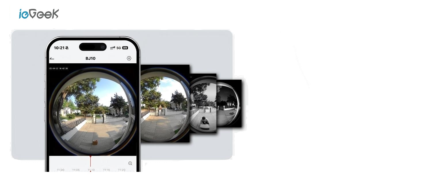 Відеодзвінок ieGeek 2K з камерою, бездротовий, IP66, AI-розпізнавання руху, нічне бачення, без підписки, сумісний з Alexa, Wi-Fi 2.4GHz, з внутрішнім дзвінком (білий)