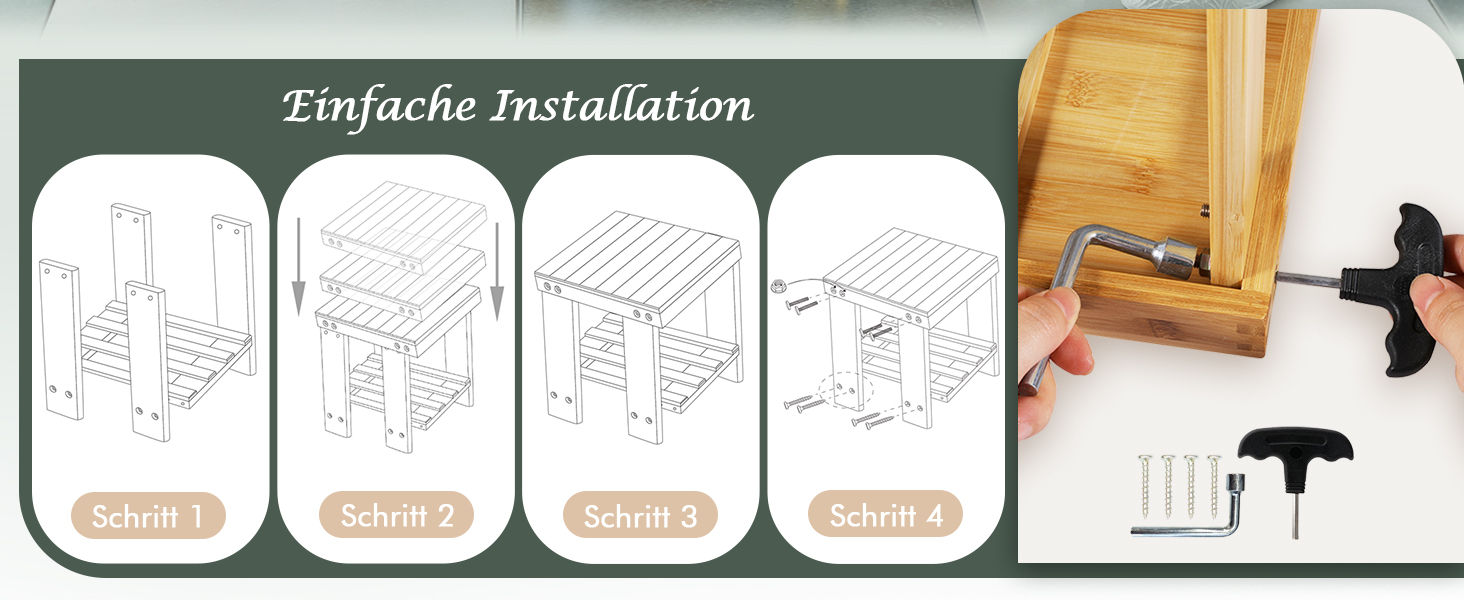 Вінтажний бамбуковий пуф-табурет - 27x23x25 см. Міцний, антиковзний, для дітей, як журнальний столик, підставка для квітів