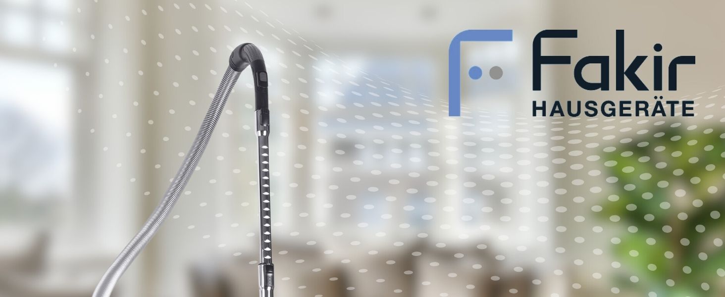 Пилсос Fakir Red Vac Power з мішком, 700W, з кабелем, HEPA фільтр H13, тихий двигун 69dB(A), мішок 3л, радіус дії 9м, чорно-червоний, циліндричний