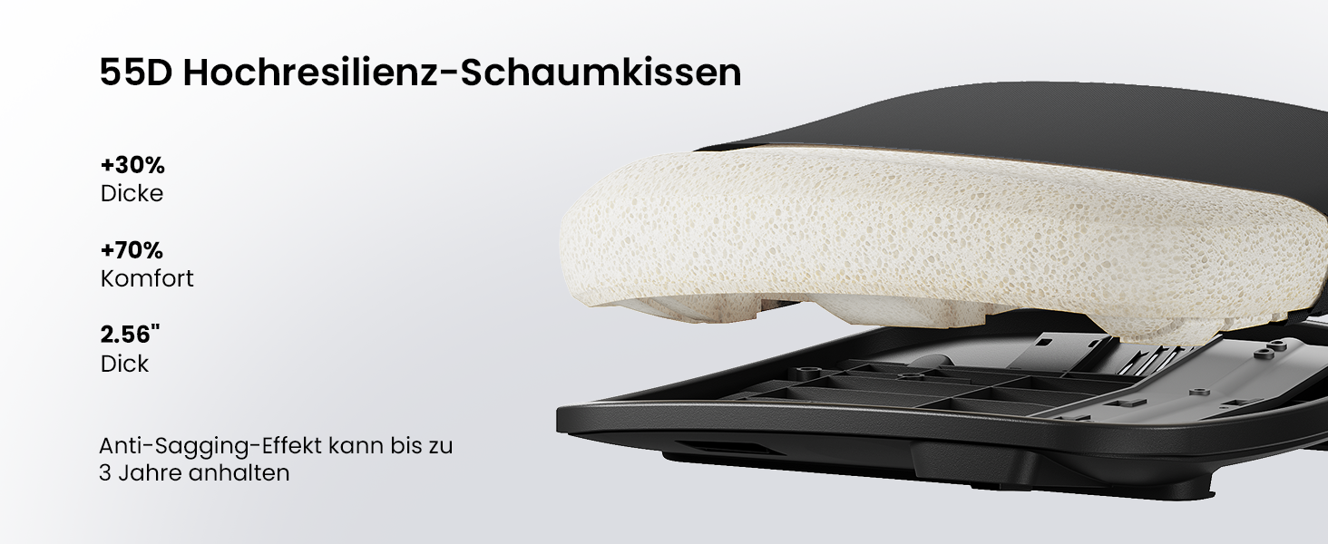 Офісний стілець ProtoArc Flexer Pro чорний з регулюванням глибини сидіння та дихаючою спинкою