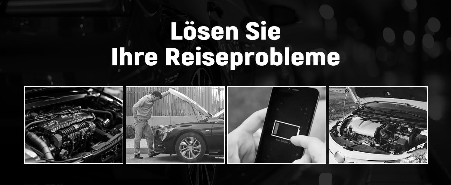 Портативний пусковий пристрій Auto-Starthilfe: Powerbank 5000A для автомобілів до 9.5л бензину або 8.0л дизеля