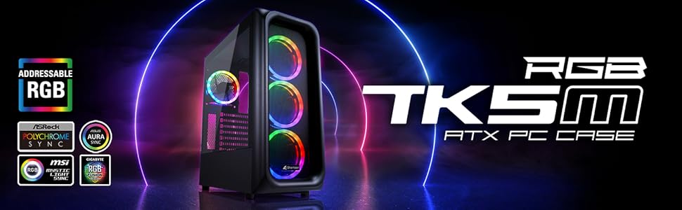 Корпус для ігрового ПК, 5M RGB