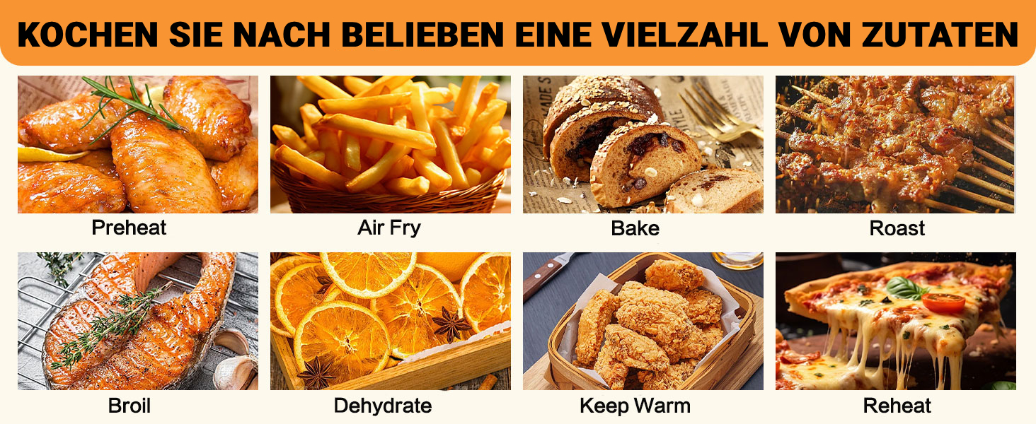 Фритюрниця повітряна XXL, 12л, 8-в-1, з двома камерами, окреме регулювання температури, сенсорний екран, чорний