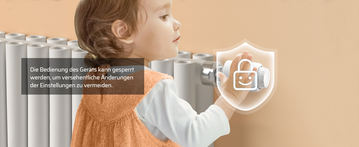 Розумний термостат для радіатора DEWENWILS WiFi, програмований, з керуванням через додаток, сумісний з Alexa та Google Assistant, енергозберігаючий, 1 шт.