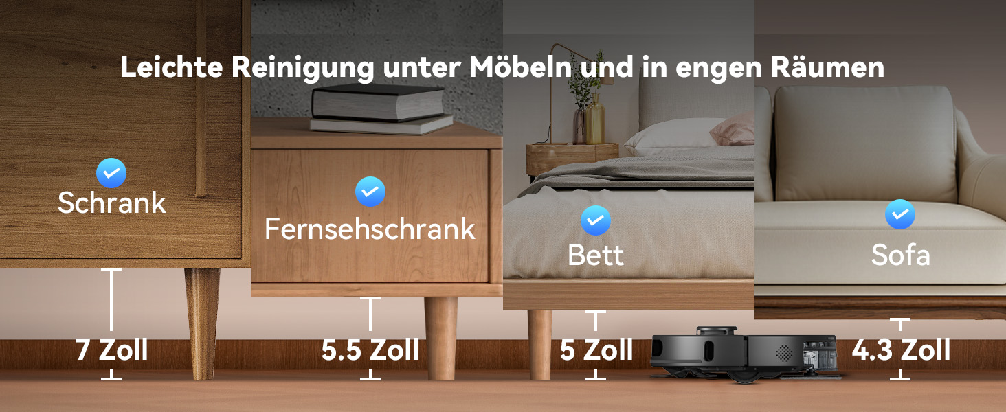Робот-пилосос Tesvor S8 Pro з функцією миття - 8000Pa, 3в1, LiDAR-навігація, 240 хв роботи, керування через додаток/Alexa, для шерсті тварин, килимів та твердих підлог