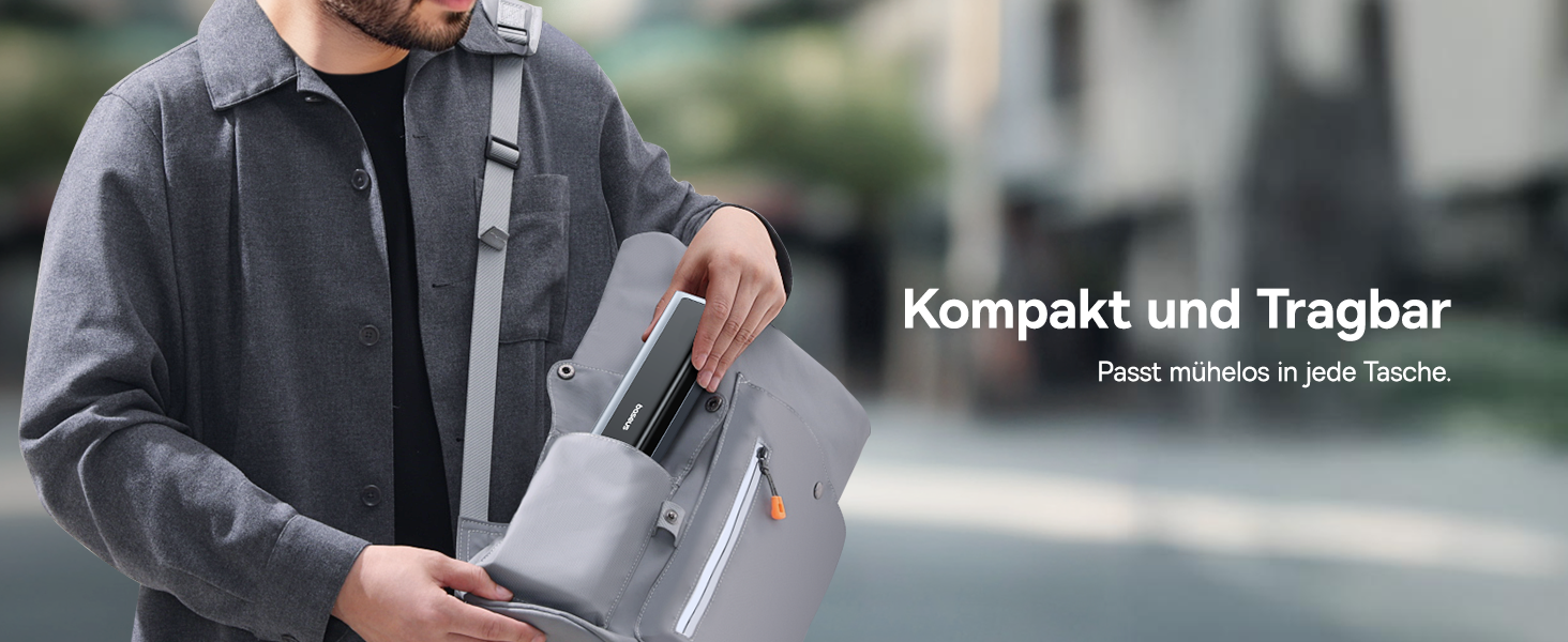 Powerbank Baseus EnerGeek 145W 20800mAh з 2x USB-C PD 3.0 (100W) для ноутбуків, MacBook, iPhone, Samsung, SteamDeck, Digital Display