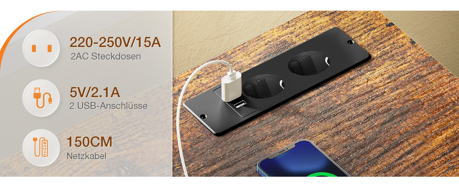 Кутовий стіл ODK з ящиками 174x100 см, з полицею, реверсивний, для геймінгу, офісу, дому, коричневий