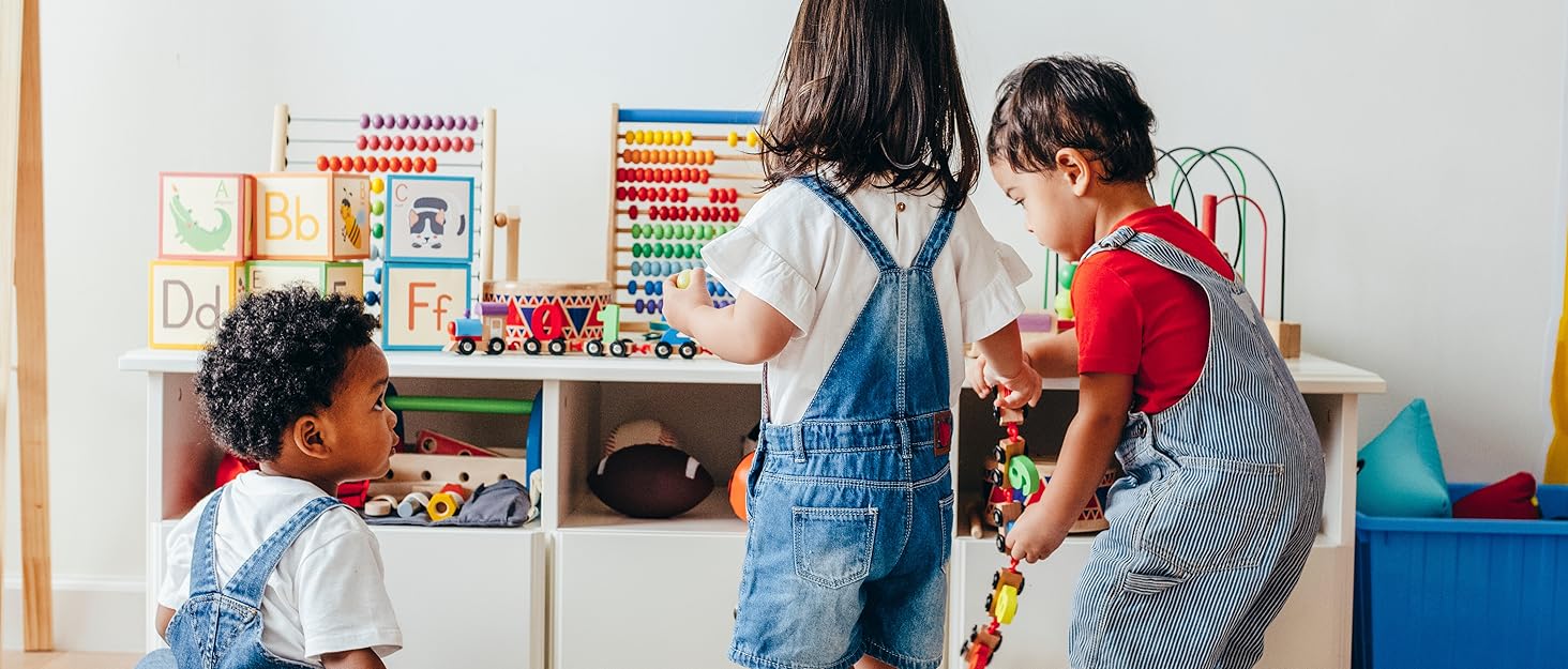 Дитячий стіл з 6 стільцями: комплект для дитячого садка та кімнати, регульована висота, пластикові меблі, жовтий