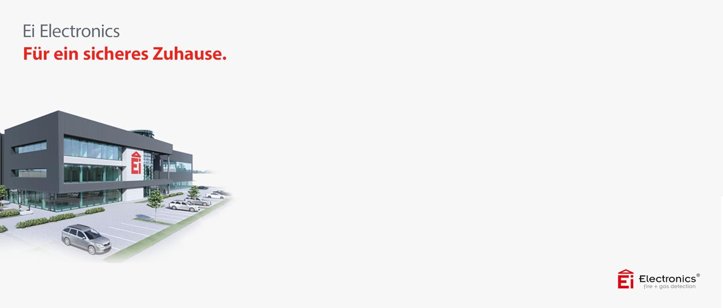 Датчик вуглекислого газу Ei Electronics Ei208D з LCD-дисплеєм та батареєю на 10 років, автономний, білий