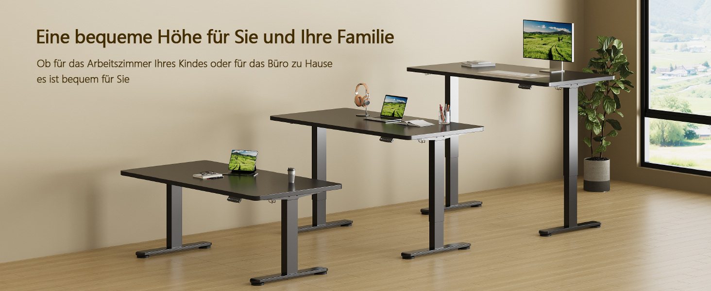 Регульований стіл, 180x80 см, електричний стоячий стіл з подвійним мотором, сенсорна панель, USB-A, організація кабелів, стільниця 25 мм, ергономічний офісний стіл, білий