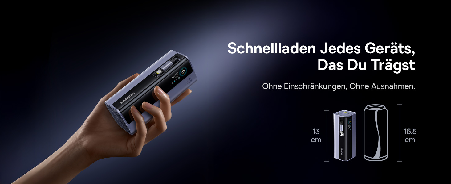 Powerbank Baseus EnerGeek для ноутбука: 20000mAh, 100W, 2x USB-C PD 3.0, Digital Display, сумісний з MacBook, Dell, HP, SteamDeck, iPhone, Samsung