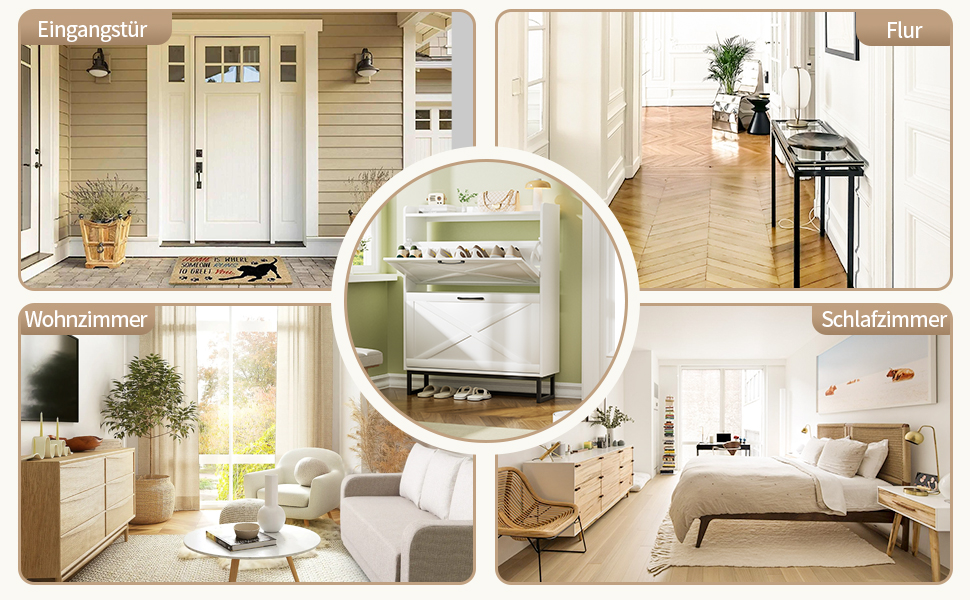 Шафа для взуття з 2 дверцятами, полиця для взуття в передпокій, вузька шафа-кіпер для взуття з 4 полицями, тумба для взуття з металевими ніжками, органайзер для взуття з дерева для стіни, 80x23,8x101,7 см, білий