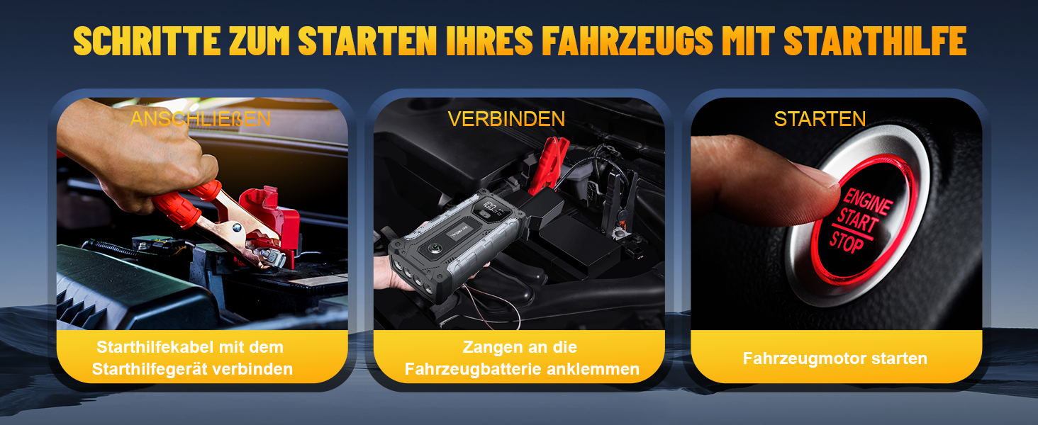 Powerbank для авто SHARMEAL 6000A: старт для бензинових та дизельних двигунів (до 10 л), 12V, LCD, LED ліхтарик