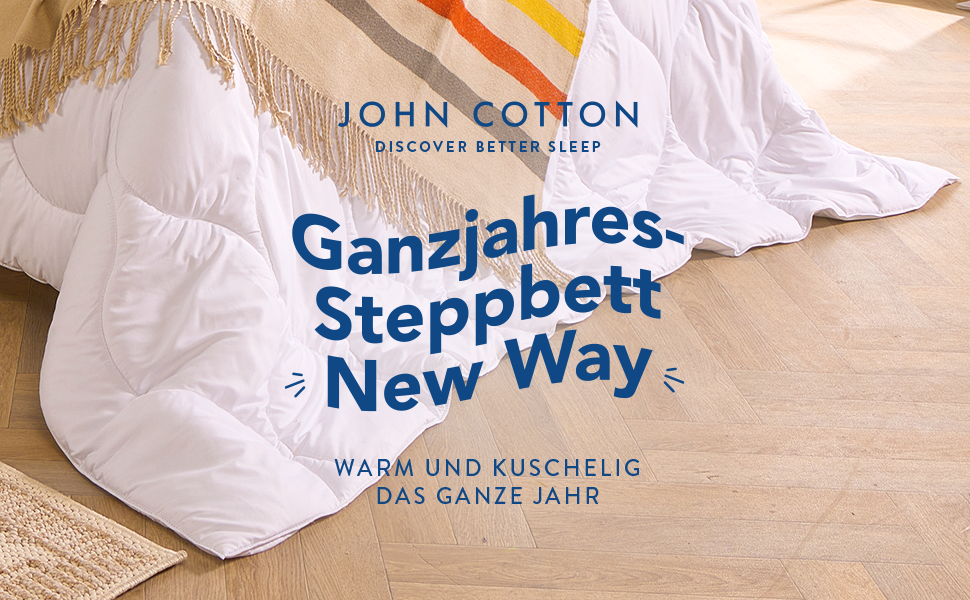 Пухова ковдра John Cotton New Way 135x200 - для алергіків, дихаюча, сертифікат Oeko-Test, мікрофібра, тепла на всі сезони