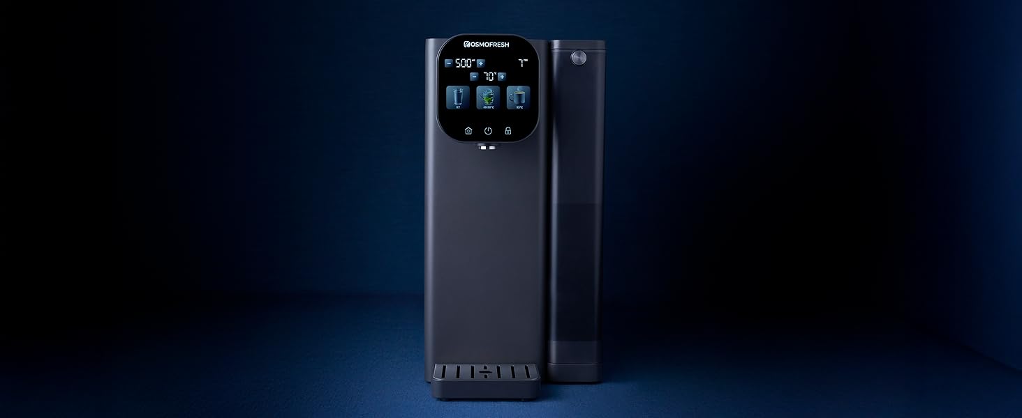 Система зворотного осмосу OsmoFresh Fusion Air настільна | З мінералізацією та УФ-стерилізацією | Гаряча вода | Без встановлення, сертифікат TÜV