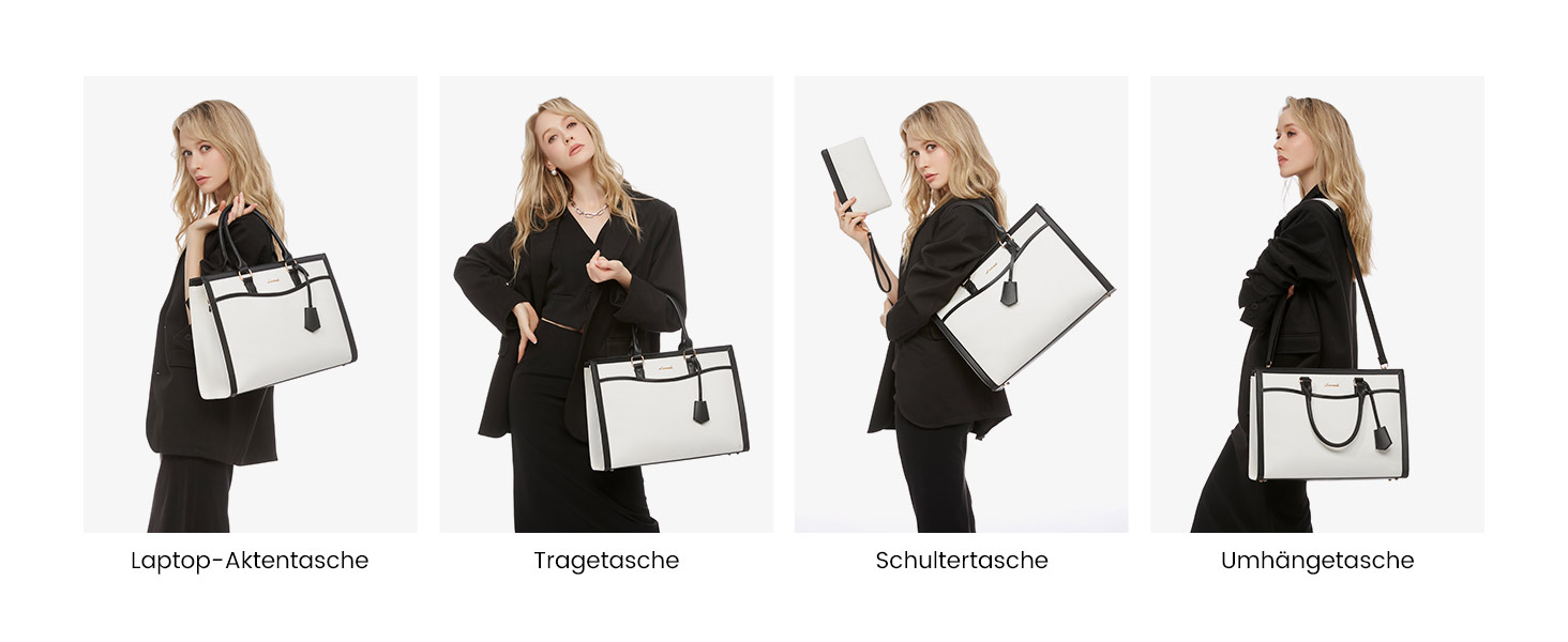 Сумка для ноутбука LOVEVOOK 15.6 дюймів, жіноча, велика, з екошкіри, для роботи, навчання, універсальна, на плечі, велика містка сумка-шопер