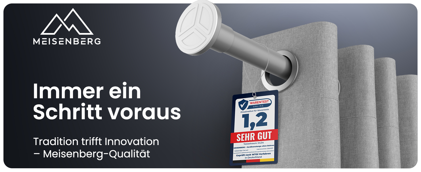 Телескопічна штанга для кріплення 260-310 см, Ø 25 мм, багатофункціональна штанга без свердління. Підходить для карнизів, штор, душових завіс, ванних кімнат та балконів (70-120 см, сіра)