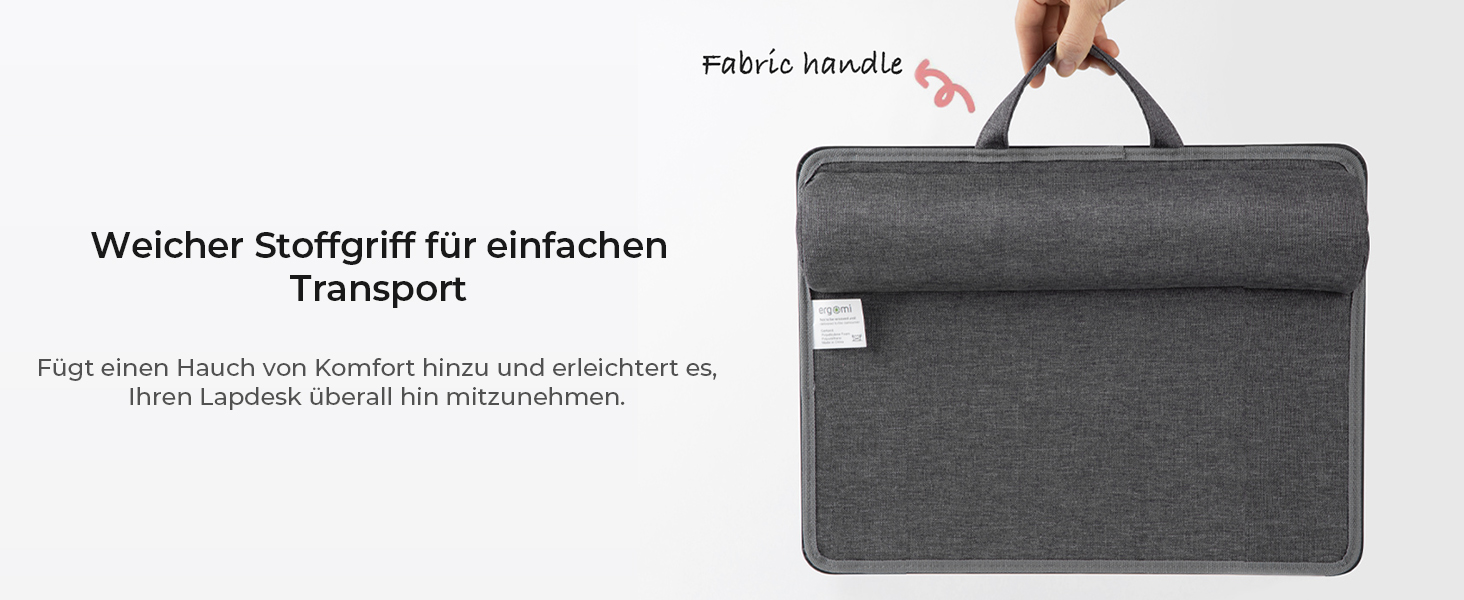 Підставка для ноутбука на коліна, подушка-стільниця для дому, офісу, ліжка/дивану/софи, для ноутбуків до 17 дюймів, планшетів, 30.5 x 57 x 4.5 см, (Mittel – PU)
