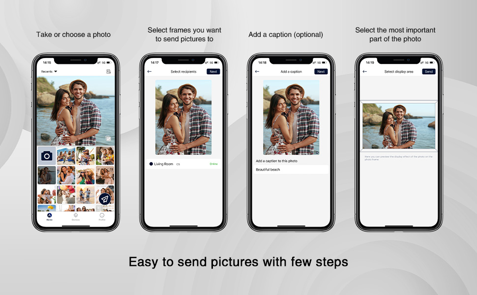 Цифровий фоторамка 15.6 дюймів 32GB WiFi, IPS Touchscreen, Автоматичне обертання, для дому та подарунків