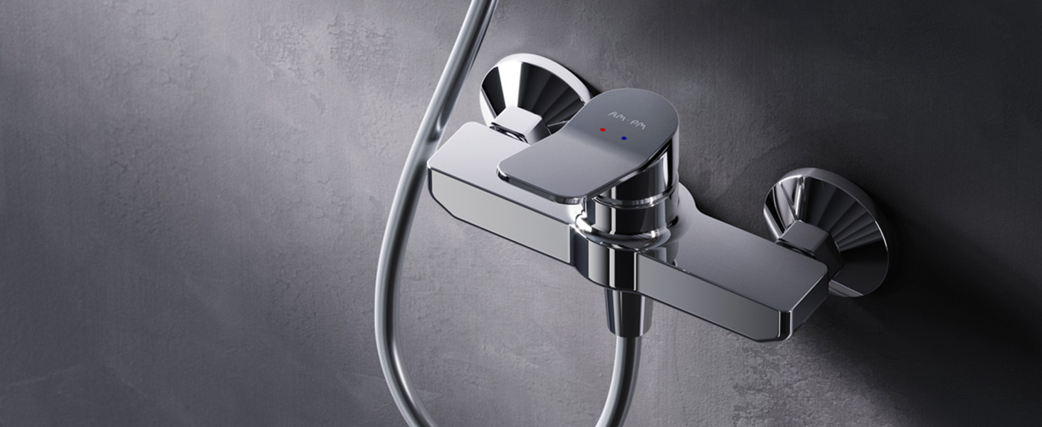 Змішувач для ванни X-Joy X-Joy FXA10022 чорний матовий з виливом, одноручний | Змішувач для ванни та душу