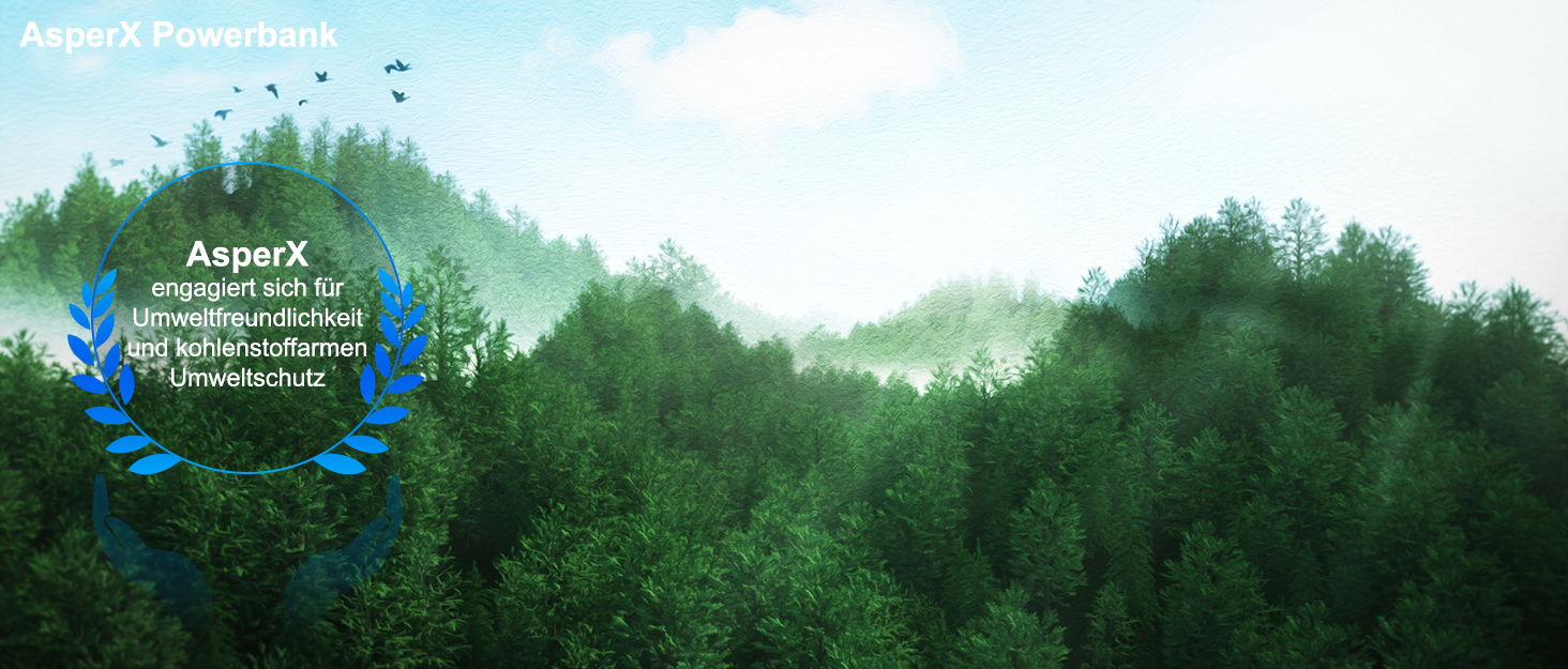 Power Bank AsperX 20000mAh, 165W, 2x USB-C 100W, Алюмінієвий Корпус, Вбудований Кабель 60см, TFT-Дисплей, для iPhone, MacBook, Samsung