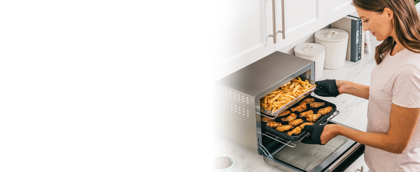 Ninja Foodi Міні-піч 8-в-1 SP101EU: Air Fry, Гриль, Випічка, та інше. Срібно-чорний колір