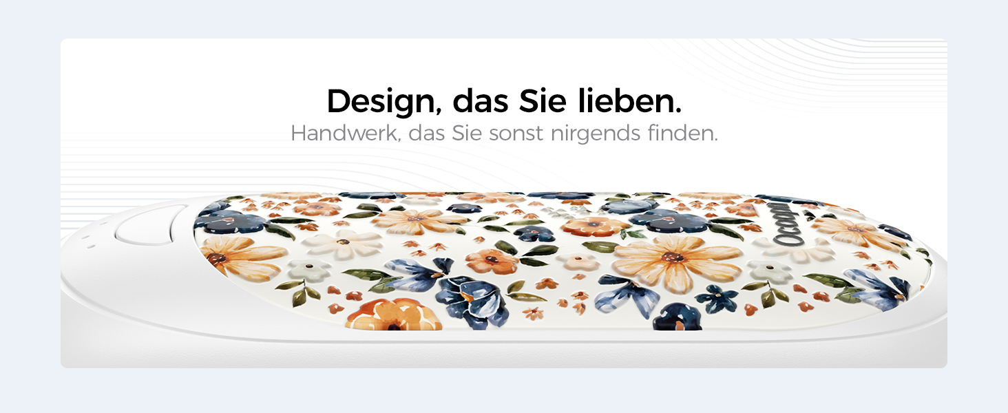 Електричні грілки для рук OCOOPA 2 шт. з магнітною застібкою, 5000mAh, 3 режими нагріву, компактні, для рукавичок, сумки, зимові аксесуари, подарунки для чоловіків та жінок, фіолетовий/білий