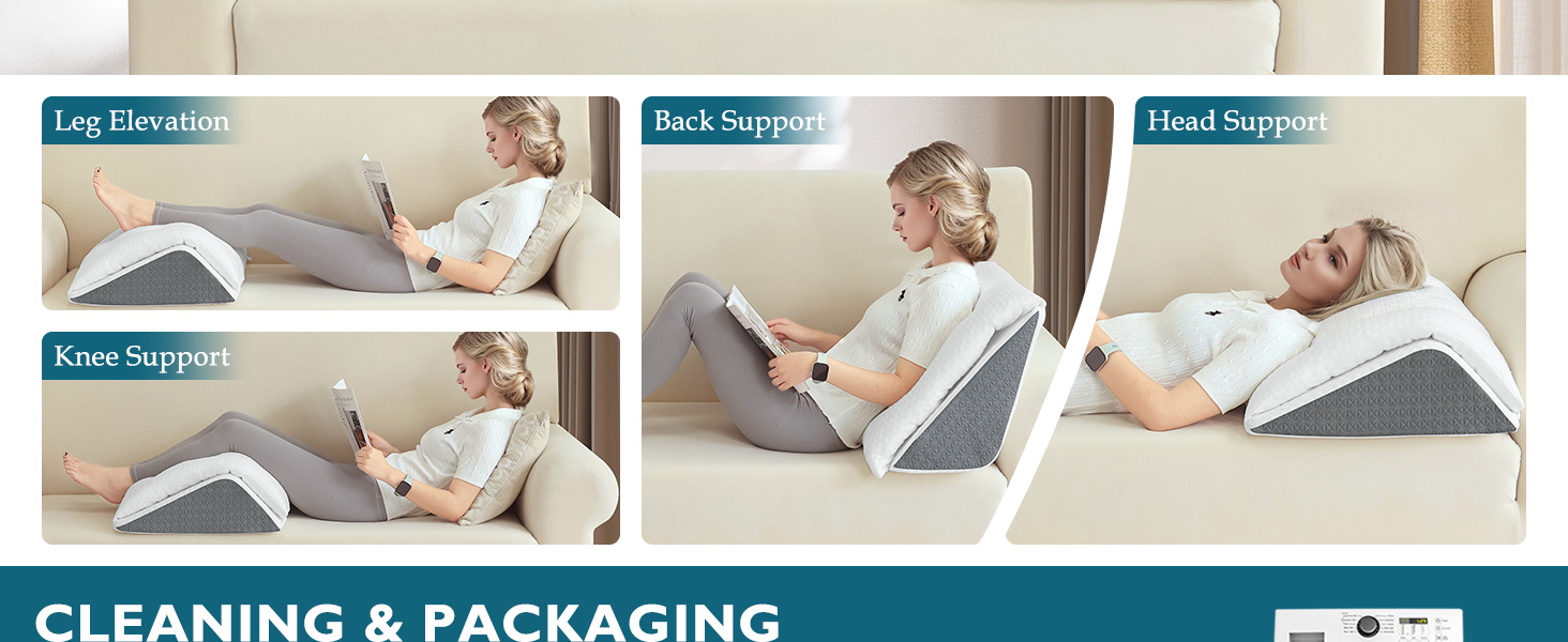 Подушка Shinnwa Memory Foam для ніг та колін з ефектом пам'яті: підтримка під час сну та відновлення після операцій