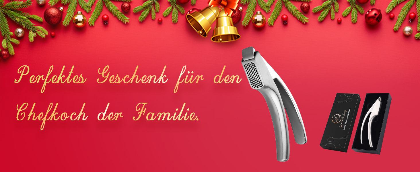 Прес для часнику та імбиру з нержавіючої сталі | Без очищення | Легко миється | 5 років гарантії | Для дрібного подрібнення