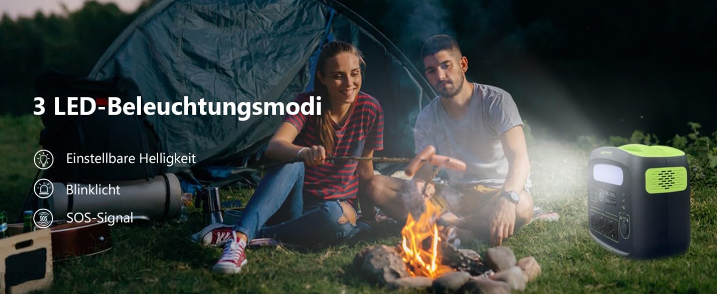 Портативна електростанція NECESPOW N7576 700W (пікова 1400W) 483.84Wh з 3 розетками AC, LiFePO4 акумулятор, чиста синусоїда, USB-C PD100W, сонячний генератор для кемпінгу, дому, CPAP