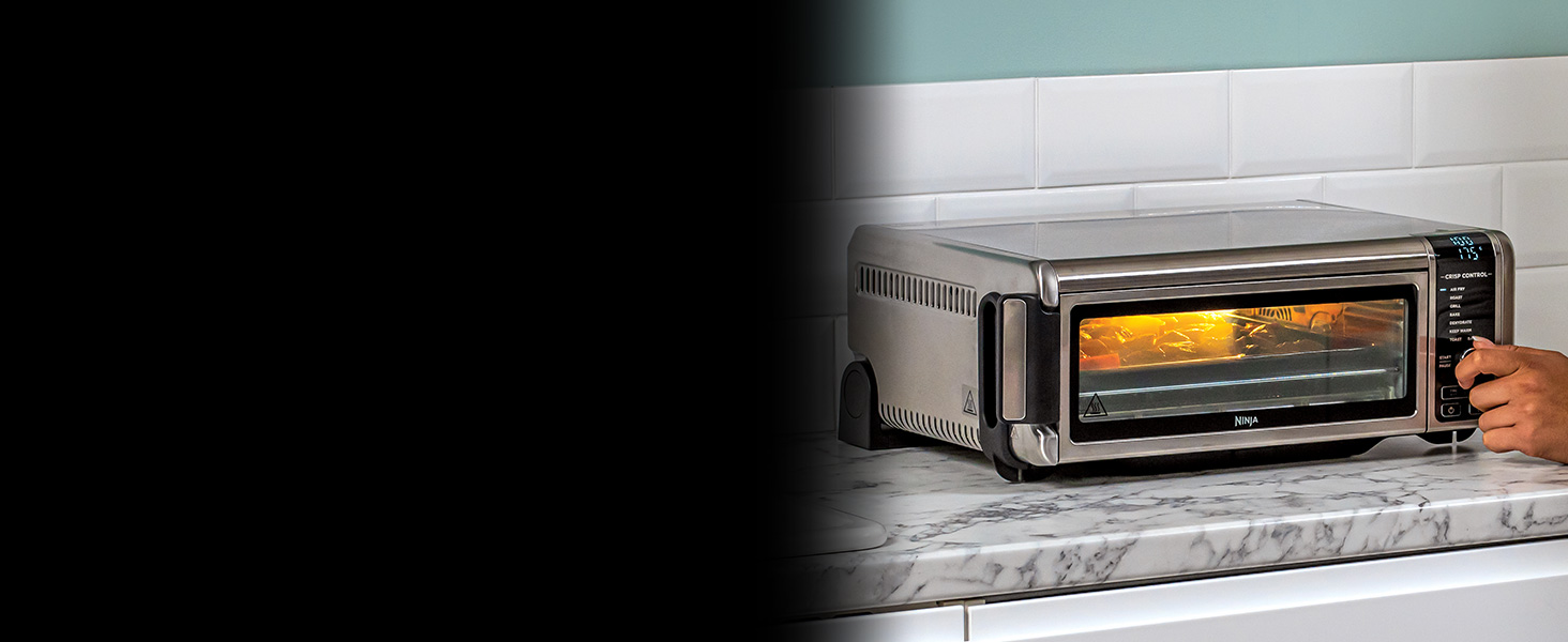Ninja Foodi Міні-піч 8-в-1 SP101EU: Air Fry, Гриль, Випічка, та інші функції | Срібно-чорний колір