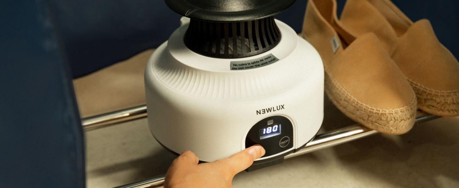 Портативний електричний сушарка для білизни Newlux Secadry (1200W) з UV-дезінфекцією, місткість 15 кг, 4 режими, синій
