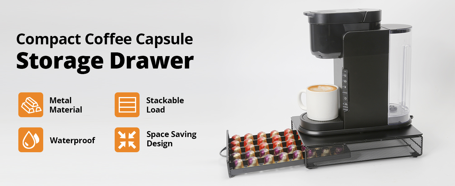 Органайзер-шухляда для кавових капсул Nespresso OriginalLine, тримач для капсул кави