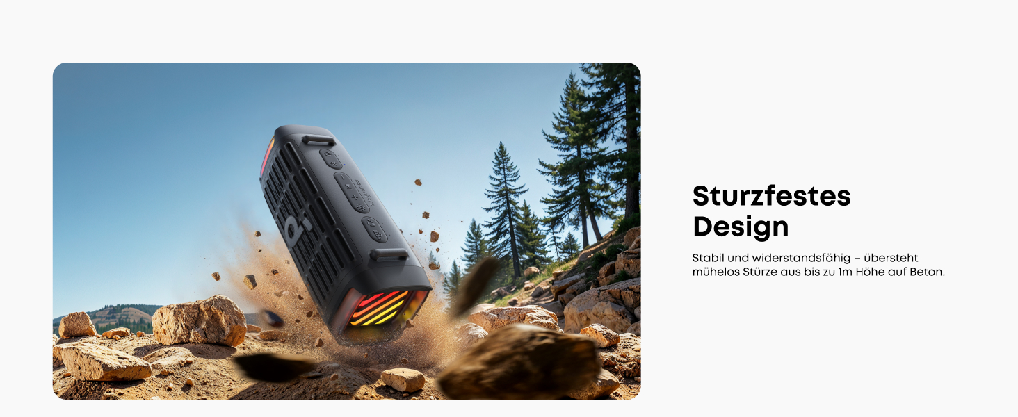 Soundcore Boom 3i від Anker – водонепроникна Bluetooth колонка для активного відпочинку, 50W, IP68, 16 годин, світлодіодна підсвітка, TWS, для каякінгу, риболовлі, кемпінгу