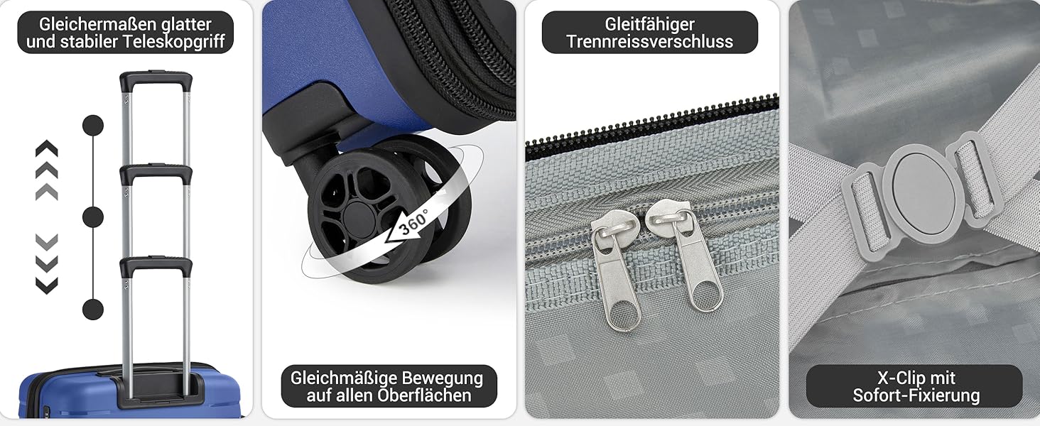 Чохол KONO середнього розміру з жорсткою обшивкою, валіза з 4 колесами, розширювана, легка, з тримачем для напоїв та TSA замком (зелений, L)