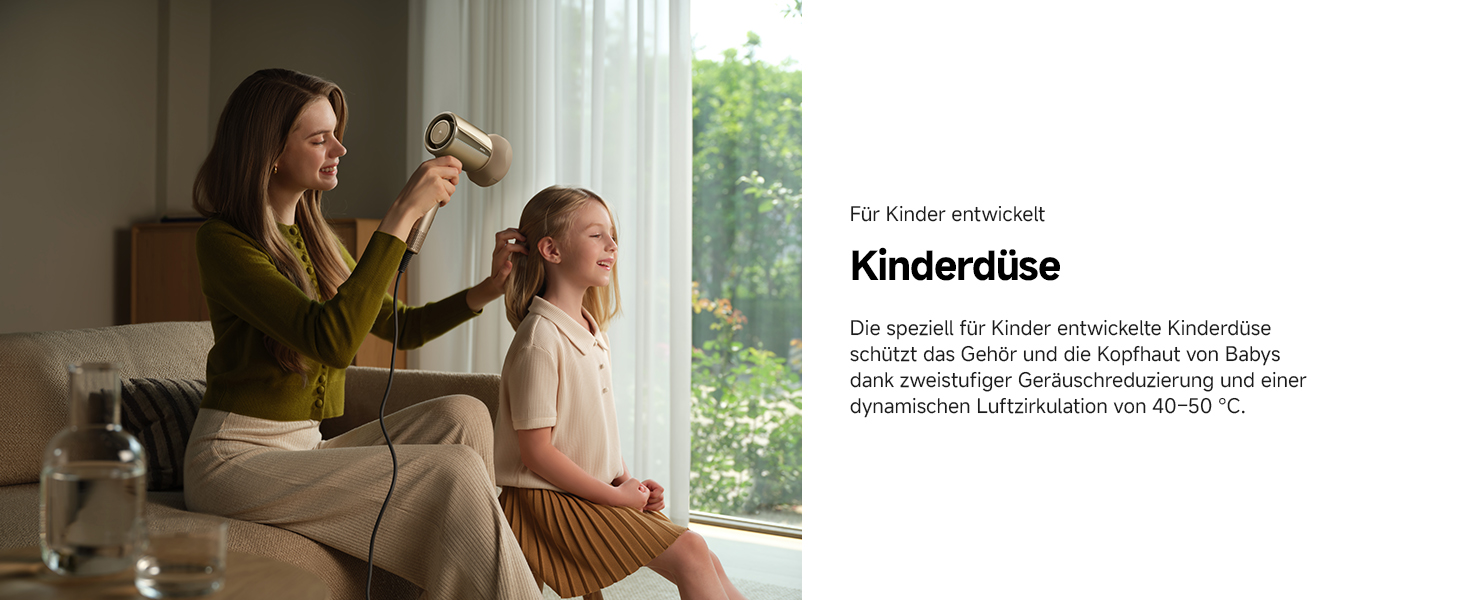 Фен для волосся MOVA Shine 20 з дифузором, високошвидкісним двигуном та плазмовим доглядом, NTC-контролем температури, Gold