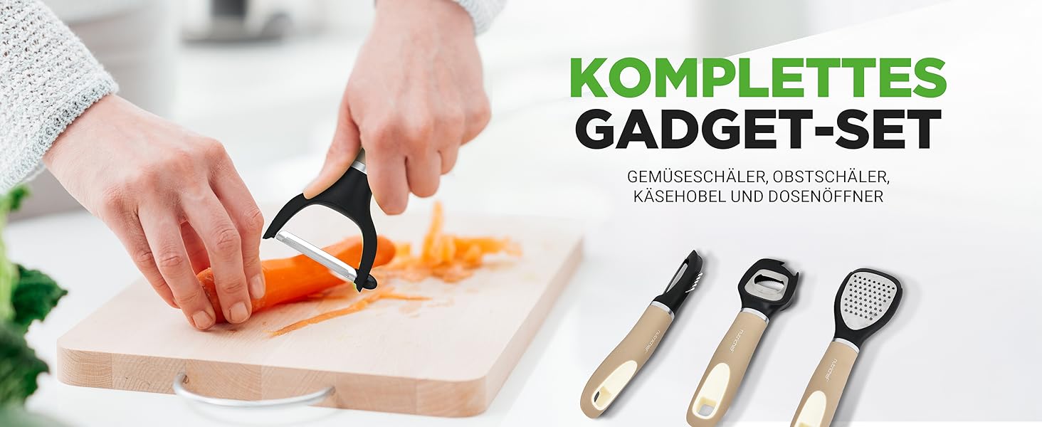 Набір посуду NutriChef 54 шт. – сковороди, каструлі, кухонні аксесуари талового кольору. З ножами, формами для випічки та аксесуарами. Підходить для індукційних, газових та електричних плит. Здорове та дієтичне приготування їжі