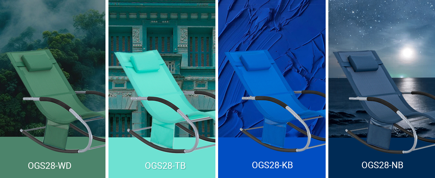 Шезлонг SoBuy для 2 осіб, садова розкладна лежанка, крісло-гойдалка, вологостійка, з подушкою, для тераси, балкону, кемпінгу, до 150 кг, Gartenmöbel OGS28-SCHx2 (Kleinblau)