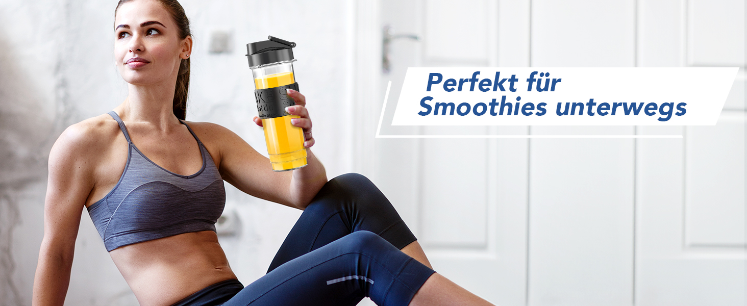 Багатофункціональний блендер-змішувач для смузі 700W з пляшкою Tritan 570мл