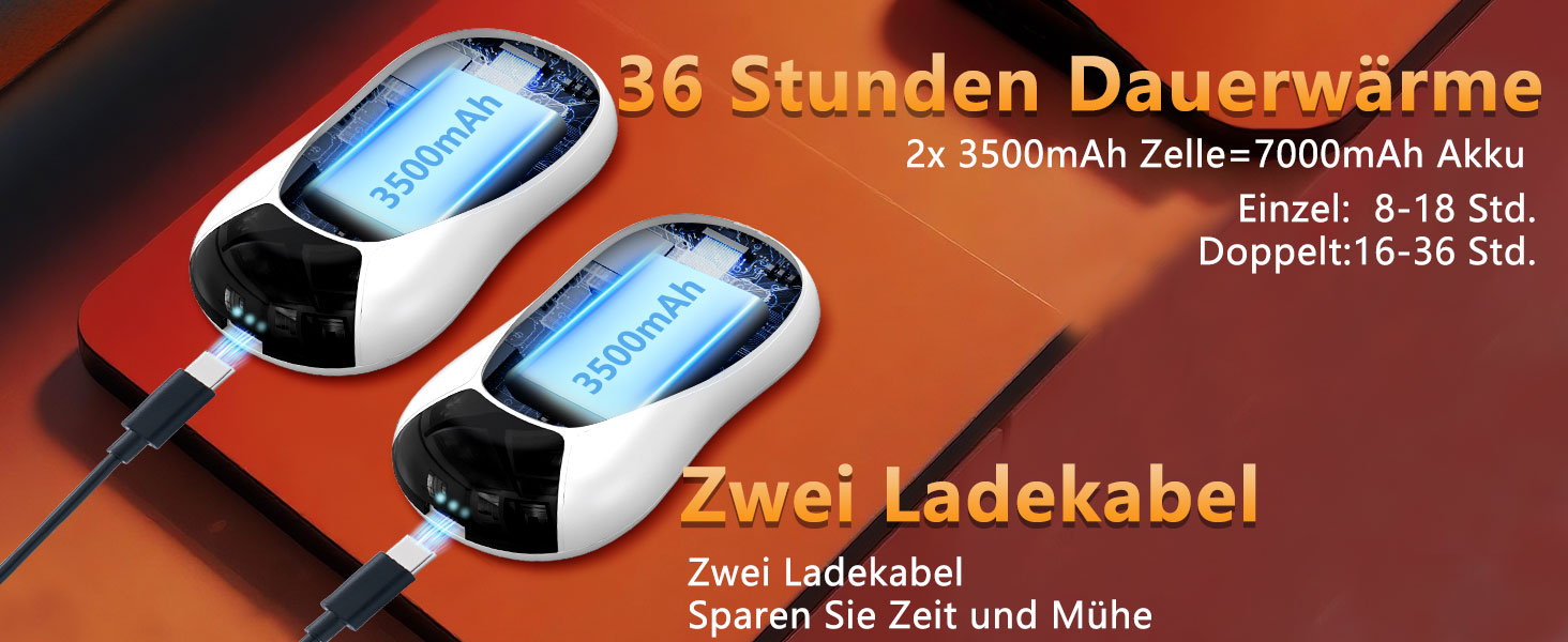 Електричні грілки для рук 2 шт. - Магнітні кишенькові грілки AI, перезаряджувані, 36 годин роботи, багаторазові, компактні грілки для дітей, чоловіків, жінок, білий екран