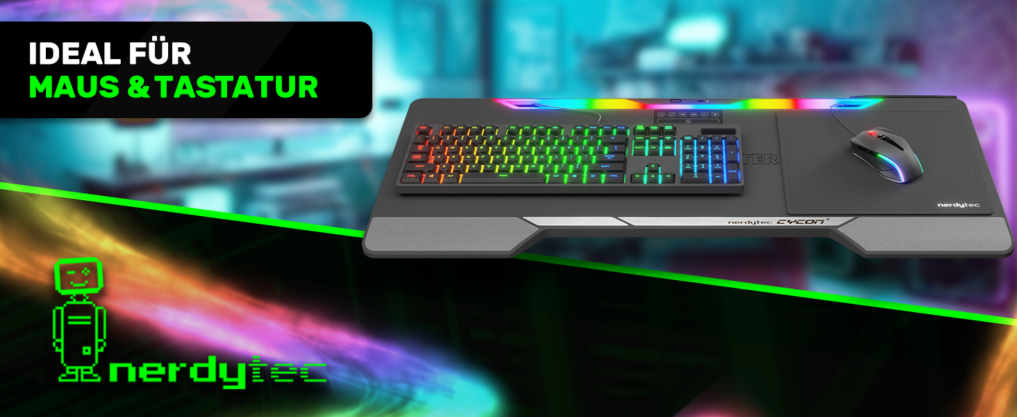 Couchmaster CYCON³: Ергономічний стіл для ноутбука для дивану, софи та ліжка з USB хабом (Чорний)