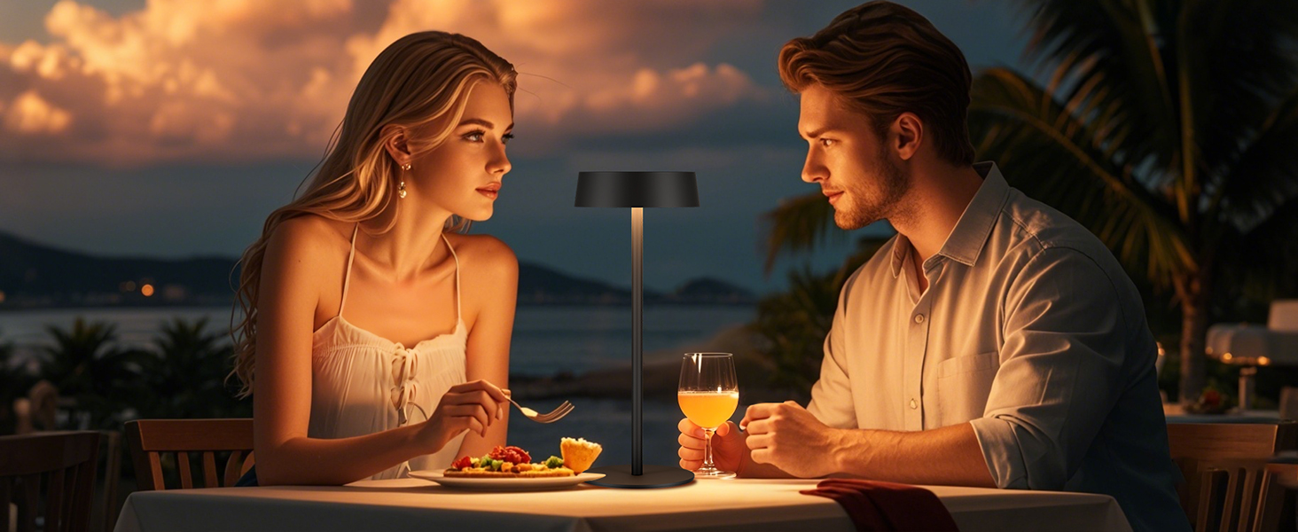 Сонярна LED лампа Suright настільна, акумуляторна, USB-C, 3 режими, регулювання яскравості, IP65, чорна