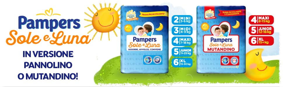Підгузки Pampers Sonne und Mond, розмір 6 (15-30 кг), 78 шт