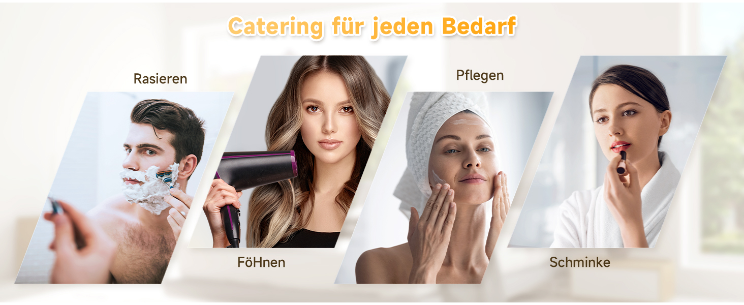 Дзеркало для ванної кімнати SONNI з підсвічуванням 80x60 см, IP44, холодне біле світло