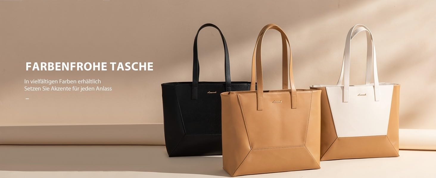 Сумка жіноча LOVEVOOK з натуральної шкіри, велика містка, на плече, тоут, для роботи та повсякденного використання, коричнева