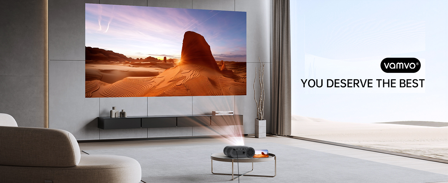 Портативний проєктор Vamvo WiFi 1080P для телефону/планшета/ноутбука/TV Stick