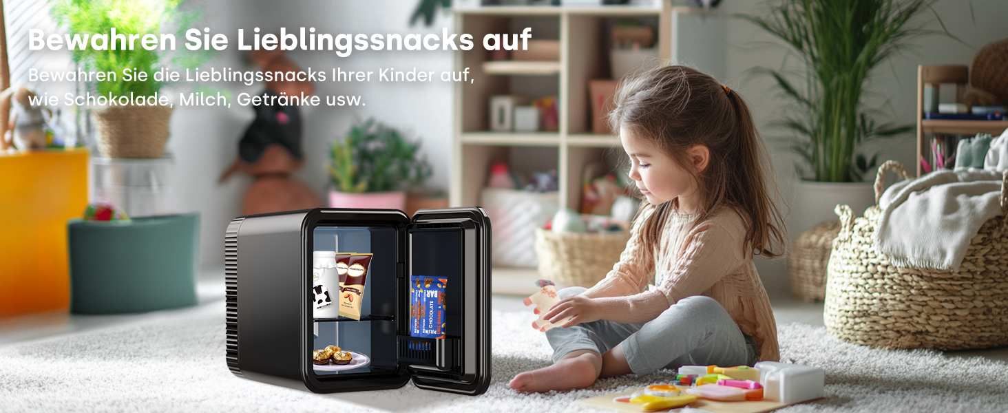 Mini холодильник Enventor 10L: портативний, з подвійним охолодженням, 12V/220V, для авто, спальні, офісу, чорний