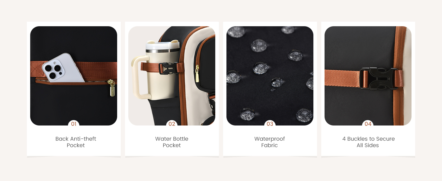 LOVEVOOK Рюкзак для ручної поклажі в літак 40L, жіночий великий, 17.3