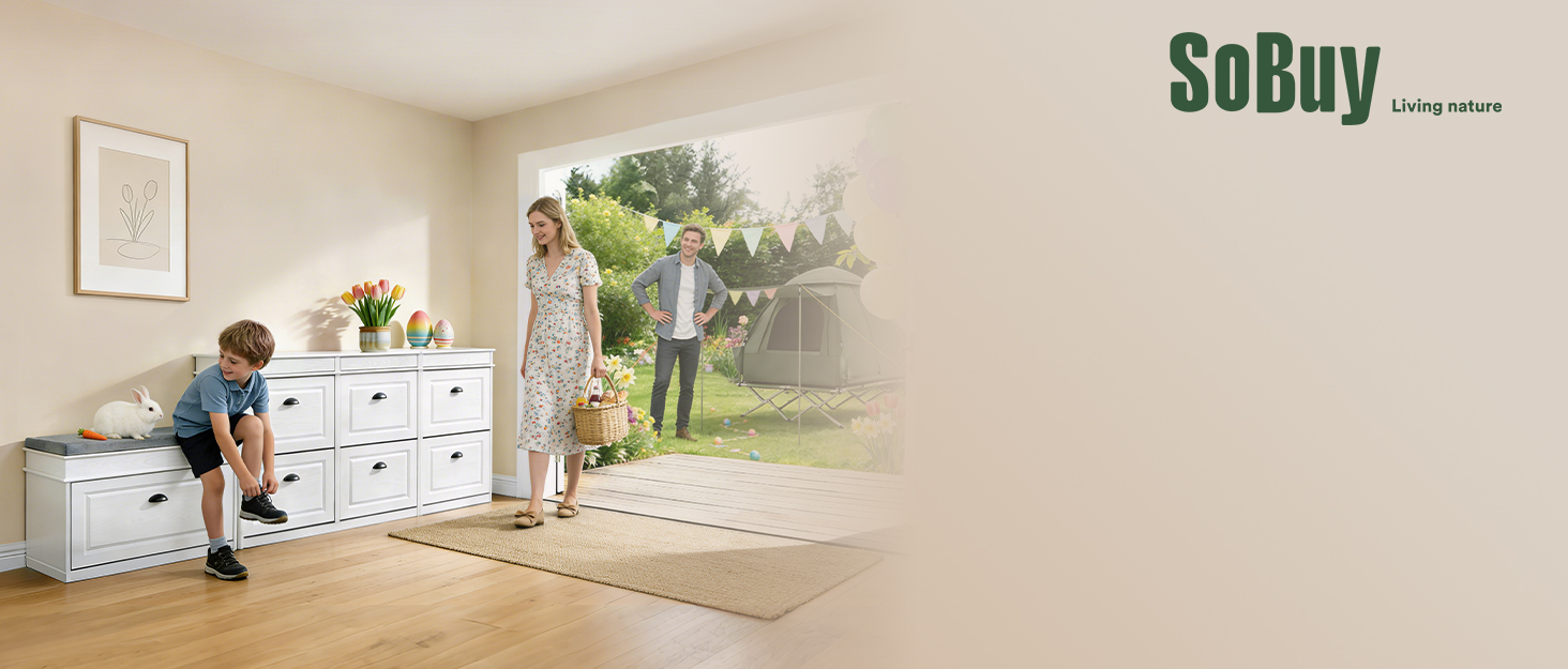 Полиця настінна SoBuy з шухлядою - біла та дерев'яна, 60x24x8 см. Сучасна настінна полиця для вітальні, спальні, коридору FRG93-WN